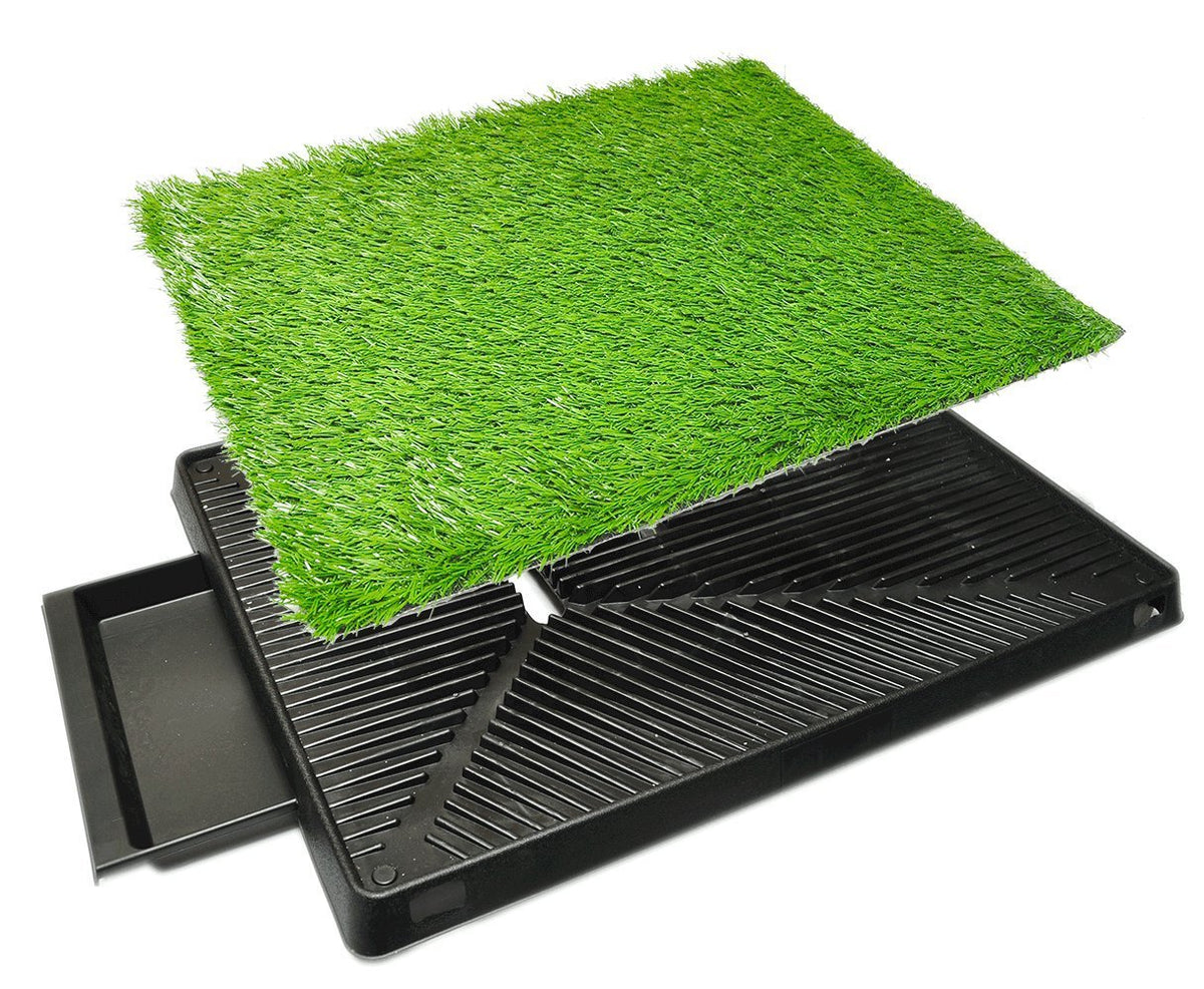 Dog Grass Pad with Tray 20 x 25 with Drawer E273448