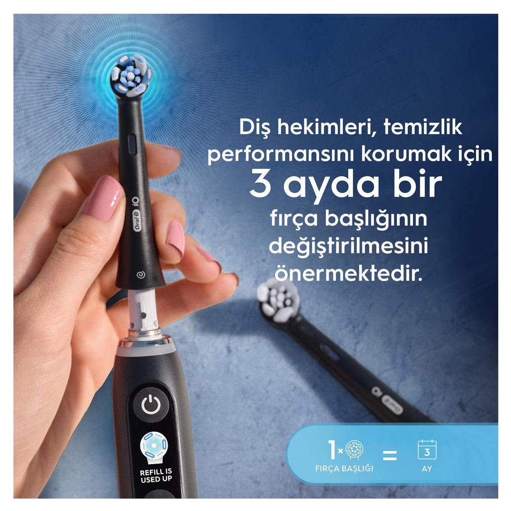 Black Replacement Toothbrush Heads O18880