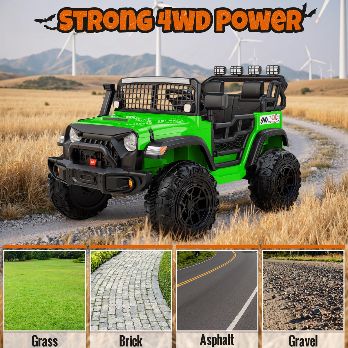 24V 2-Seater Electric Ride On Car Truck with Remote Control Q506956
