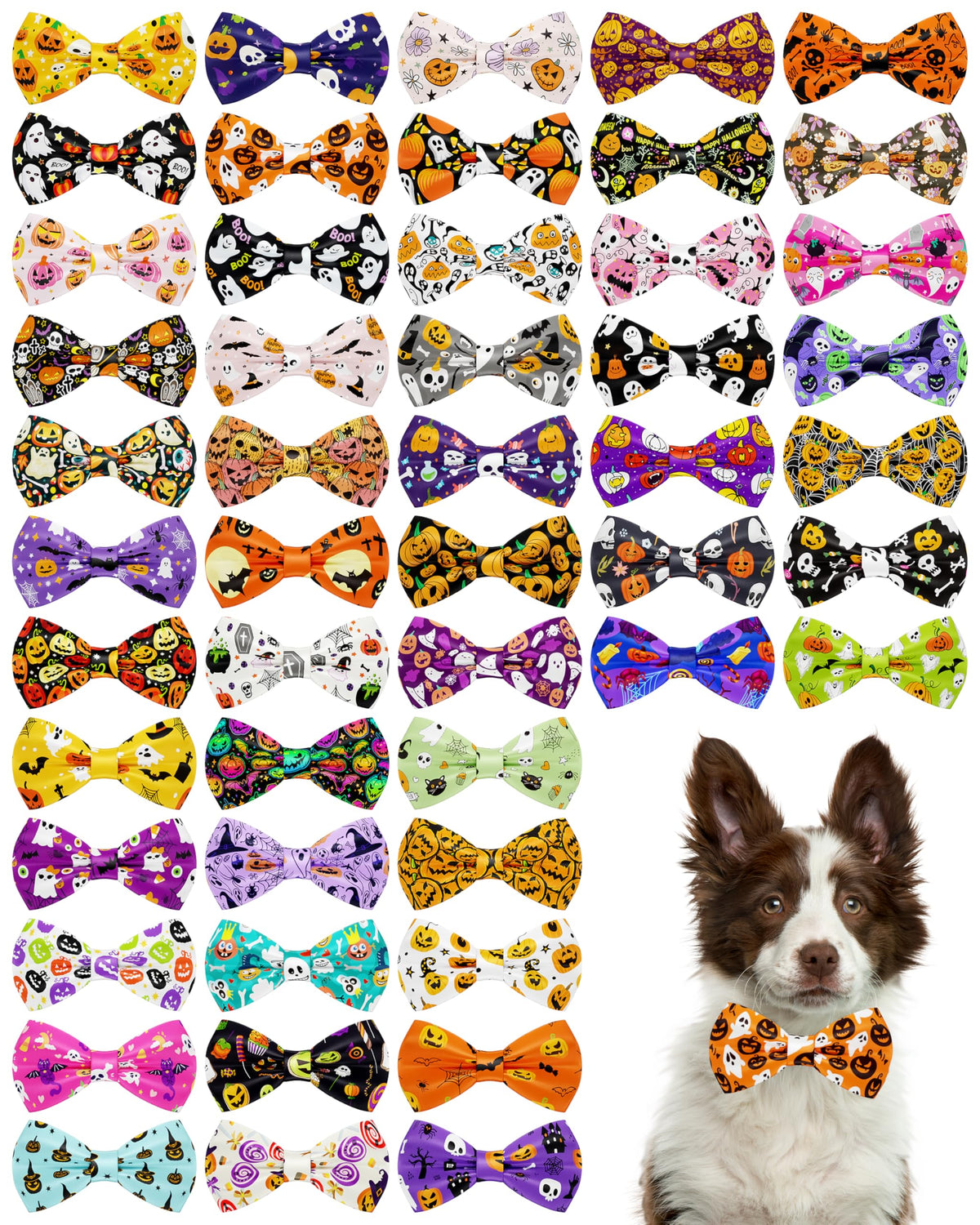 50 Pack Dog Bowties W27418