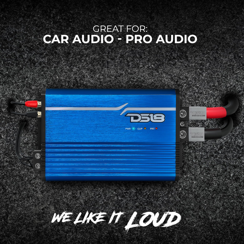 Compact Full-Range Class D 1-Channel Amplifier 2,500 Watts RMS Monoblock U297