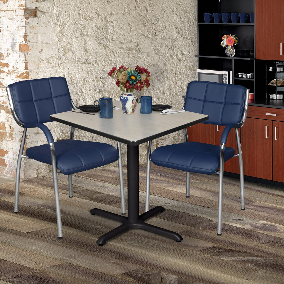 30" Square Breakroom Table Maple N6989